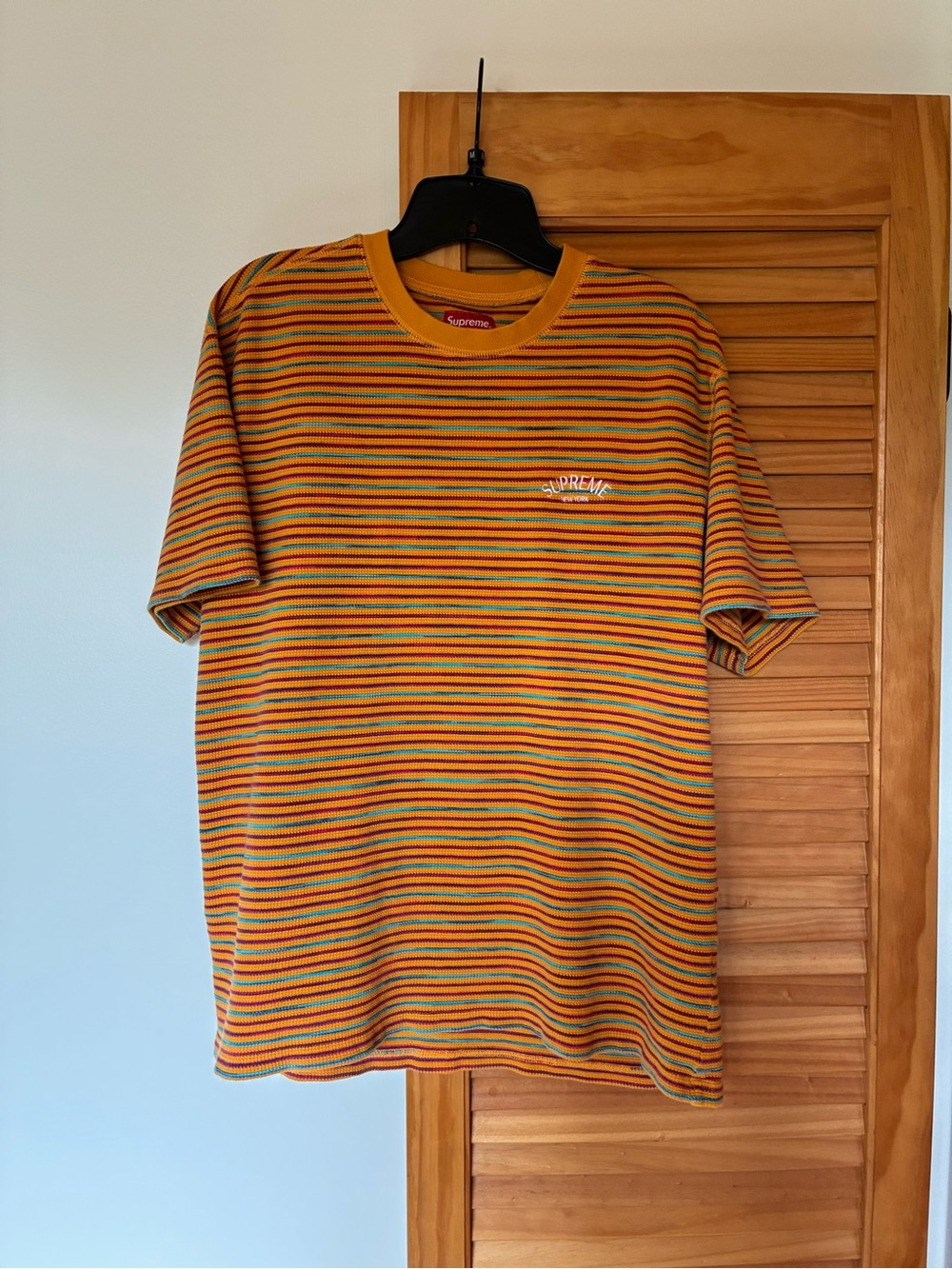 Supreme striped t shirt size M
